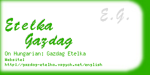 etelka gazdag business card